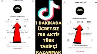 TikTok Takipçi Arttırma 1 Dakikada 750 Takipçi Kasma TikTok Takipçi Hilesi