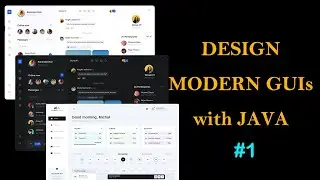 How to create modern GUI with JAVA - Swing Components - WITHOUT NETBEANS