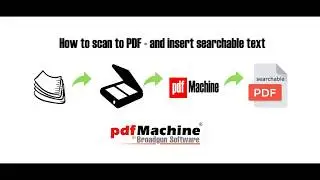 Use pdfMachine to scan paper to PDF with searchable text