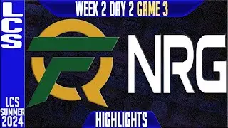 FLY vs NRG Highlights Game 3 | LCS W2D2 Summer 2024 | FlyQuest vs NRG Esports Week 2 Day 2