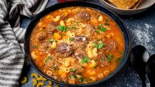 Easy Italian Meatball Soup