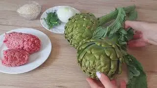 How to cook delicious Artichokes | stuffed artichoke with minced meat. Turkish recipes.
