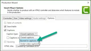 Captions Not Showing in Produced Video - how to burn in captions/ Camtasia 2020