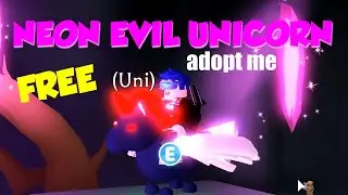 HOW TO GET A FREE NEON EVIL UNICORN | Adopt Me Halloween Pets