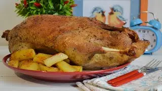 🍗 РЕЦЕПТ: Запекаем ГУСЯ С КАРТОФЕЛЕМ в духовке на праздничный стол — Новый год / Рождество