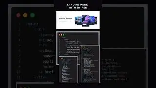 39/100 HTML/CSS/JS Animation: Landing page with swiper 🤩🫣🫣 