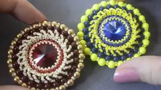 Brooch  Diana. Beading tuturial