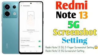How To Redmi Note 13 5G 3-Finger Screenshot Setting(Uzzol Technology)