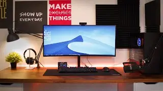 DIY Minimal Dream Workspace & Desk Tour Setup 2020