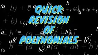 Quick Revision of Polynomials | Tricks to Solve Polynomials in Algebra | Maths Tricks | Letstute