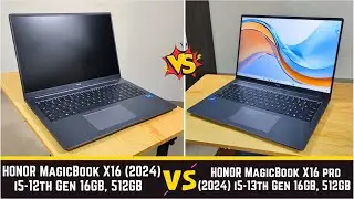 HONOR MagicBook X16 (2024) vs HONOR MagicBook X16 pro (2024)- Comparison | 16GB RAM 512GB i5-13thGen