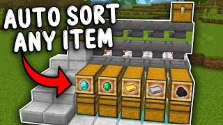 EASY AUTO SORTER In Minecraft 1.21!