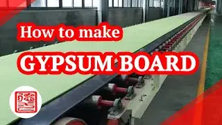 Manufacturing process of gypsum board. Gypsum board machine. Fully automatic gypsum board machine