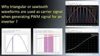 Why triangular or sawtooth waveforms are used as carrier signal when generating PWM signal