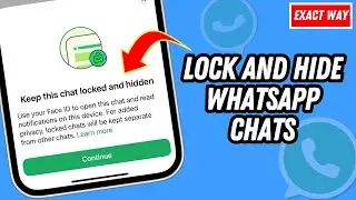 How to Lock and Hide WhatsApp Chats | Hide locked chats in whatsapp