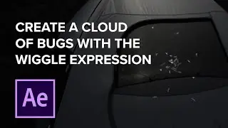 Use the wiggle expression to create a swarm of bugs in After Effects