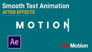 Smooth Text Animation in After Effects | After Effects Tutorial | No Third Party Plugin