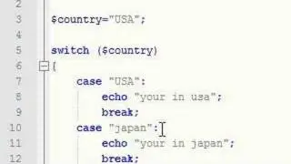 PHP Tutorial - 6 - Switch statement