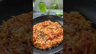 Creamy tomato orzo