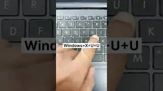 Another way to shutdown laptop/pc #shorts #keyboardshortcuts #shortcutkey #computertips