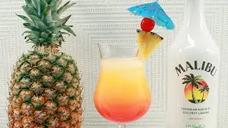 Malibu Sunset Cocktail | Belize Sunset Recipe