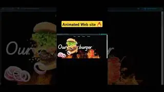 Animated Web site buid with HTML CSS JavaScript #htmlfullcourse #javascript #coding #webdesign #css