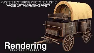 Rendering Wagon Cart in Marmoset Toolbag 4