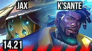 JAX vs K'SANTE (TOP) | Dominating | EUW Diamond | 14.21