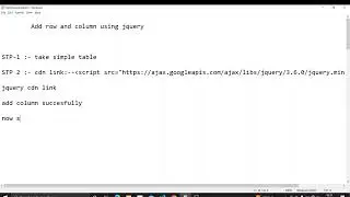 add row and column in table using jquery #javascript #jquery #dkcoder