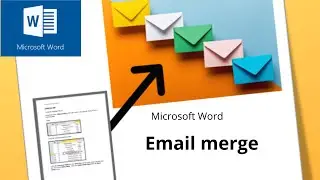 Email merge. Use mail merge to send multiple emails