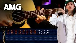 AMG - Natanael Cano, Gabito Ballesteros & Peso Pluma GUITARRA Tutorial REQUINTO + ACORDES