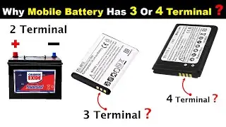 Why Mobile Battery have 3 & 4 Terminal @TheElectricalGuy