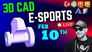 Model Monday LIVE - 1 PM  - FEB 10th - Speedmodeling 3DCAD esports - CAD vs CAD!