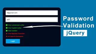 jQuery Password Validation | Password Strength Validate using jQuery