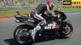 MotoGP 24 - New Aprilia (RS-GP24 Tail Update) Mod! Gameplay (4K60)