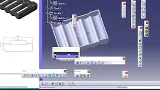 Catia lecture Part 6 - Creation of Catia Part example  Soap caes and some feature editing options