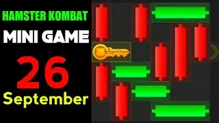 Hamster Kombat Mini Game 26 September Today | Hamster Kombat Puzzle Today | Hamster Kombat Key Today