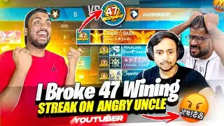 First Time Break 47 Winning Streak 😱 Angry Youtuber Vs NayanAsin 😡 गुस्सा हो गया ||