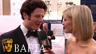 James Norton on tinting his eyelashes | BAFTA TV Awards 2015