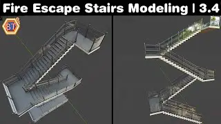 Blender Tutorial: Fire Escape Stairs Modeling | 3.4