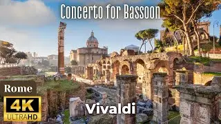 4K Rome Scenic Relaxation Film - Vivaldi - Concerto for Bassoon