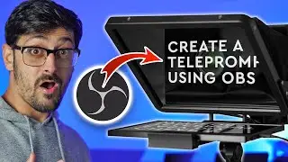 Turn ANY MONITOR into a Teleprompter with OBS