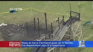 Fire at Davis Farmlands Mega Maze considered suspicious