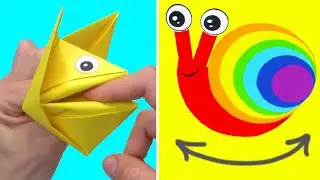 12 Craft ideas with paper | 12 DIY paper crafts | Paper toys DIY fidget paper toys