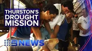 Johnathan Thurston giving back to QLD's drought ravaged communities | Nine News Australia