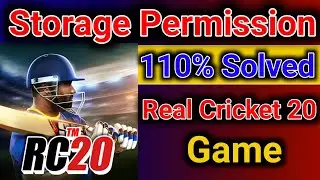 new Real Cricket 20 Storage Permission Problem 100 % Solved | real cricket game 🏏 storage error