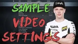 CSGO: Na'Vi s1mple video settings