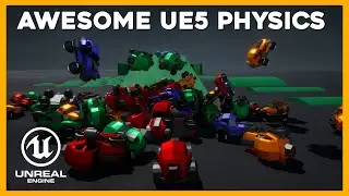 Crazy Fun Car Pileups - Unreal Engine 5 Chaos Physics - Adventure Racing