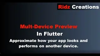 Multi Platform Check in Flutter App (Approximate how your app looks and performs on another device)