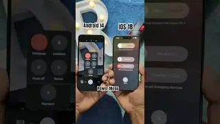 Android 14 vs iOS 18 power menu #iOS18 #Android #Android14 #Android15 #ios18 #iphone #ios19 #ios